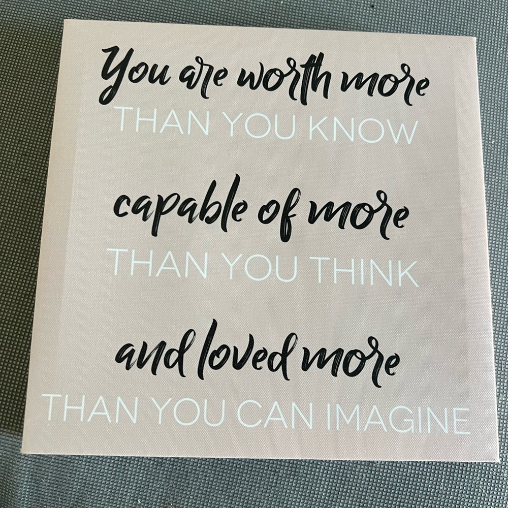 Inspirational Quote Canvas Wall Art